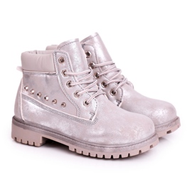 MSMG Children's Warm Boots with Studs Silver Gonzo