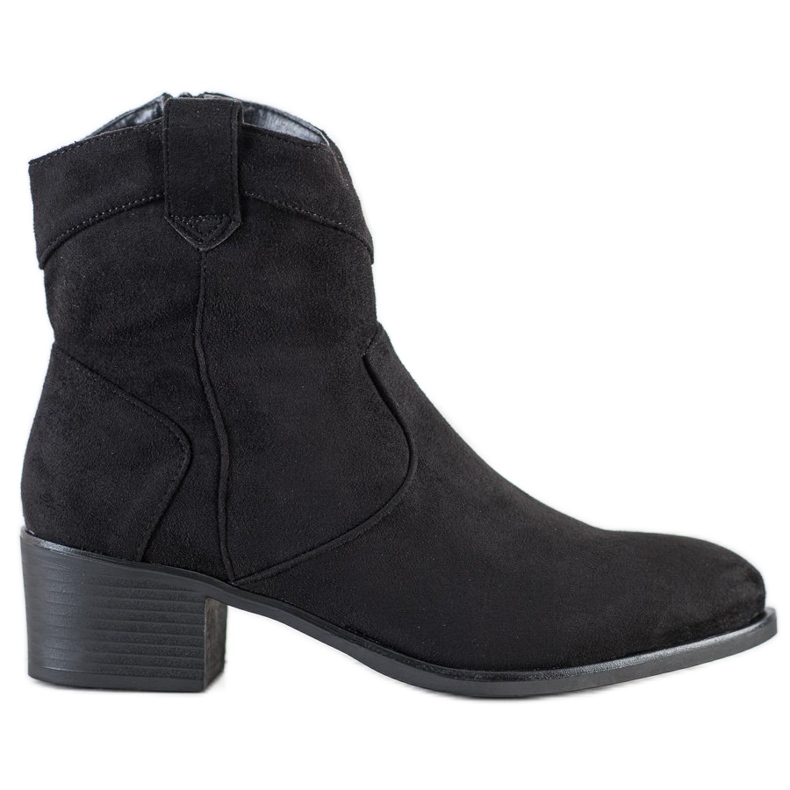 SHELOVET Black cowboy boots