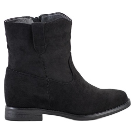 Seastar Warm cowboy boots on the wedge black