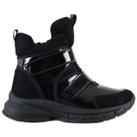 SHELOVET Winter Booties With Velcro black