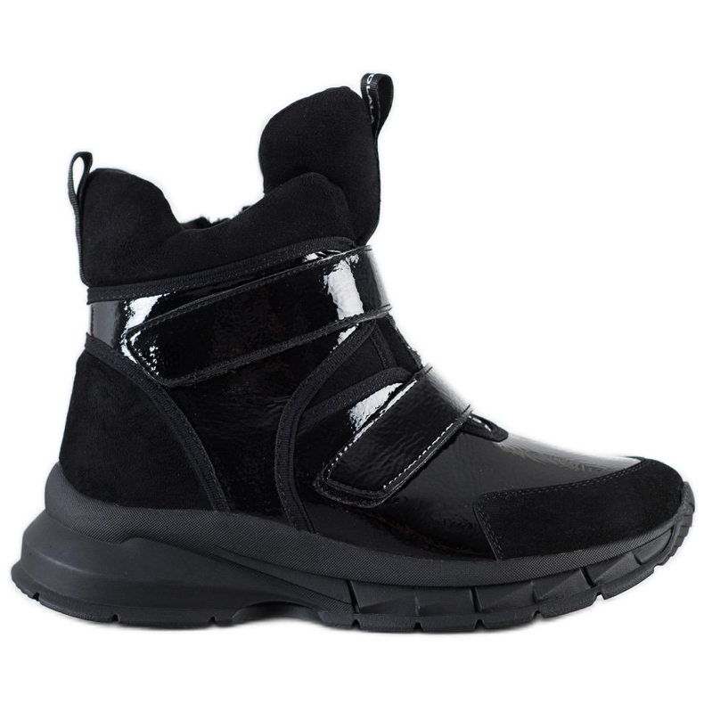 SHELOVET Winter Booties With Velcro black