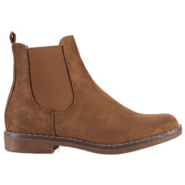 SHELOVET Camel Chelsea boots brown SHELOVET Camel Chelsea boots brown