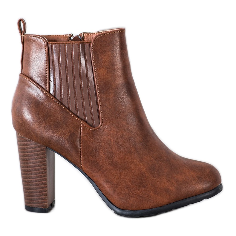 Abloom Comfortable boots on a pillar brown