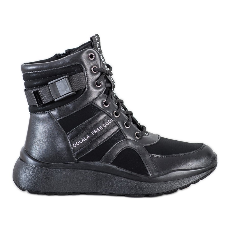 SHELOVET Insulated sports boots black