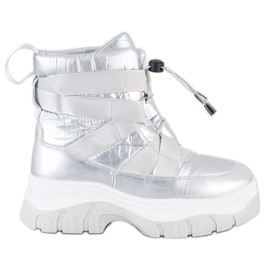 SHELOVET Warming Silver Snow Boots