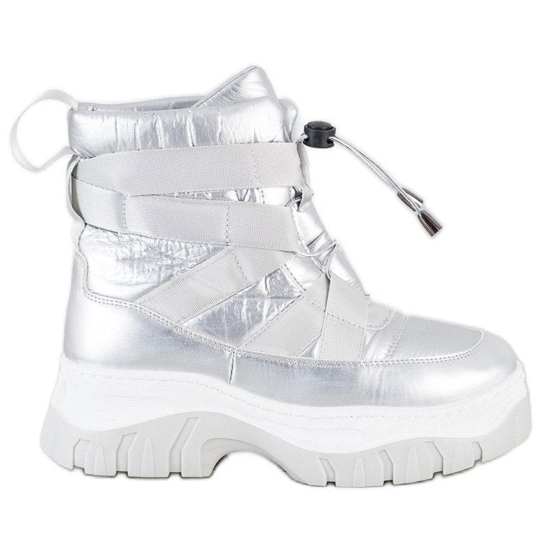 SHELOVET Warming Silver Snow Boots