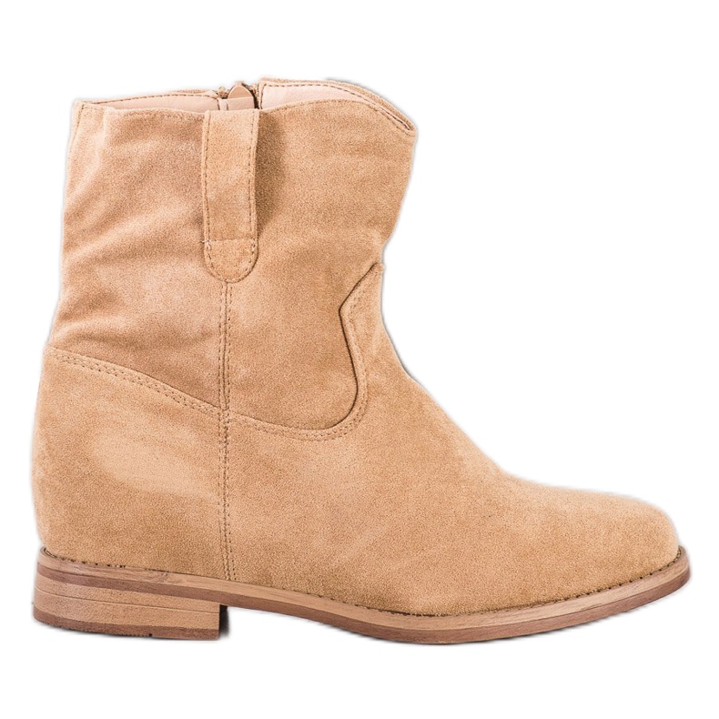 Seastar Warm cowboy boots on the wedge beige