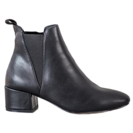 SHELOVET Low-heeled Chelsea boots black