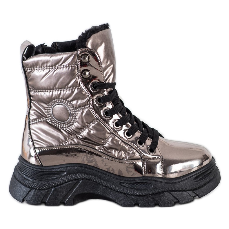 SHELOVET Fashion Quilted Trappers grey