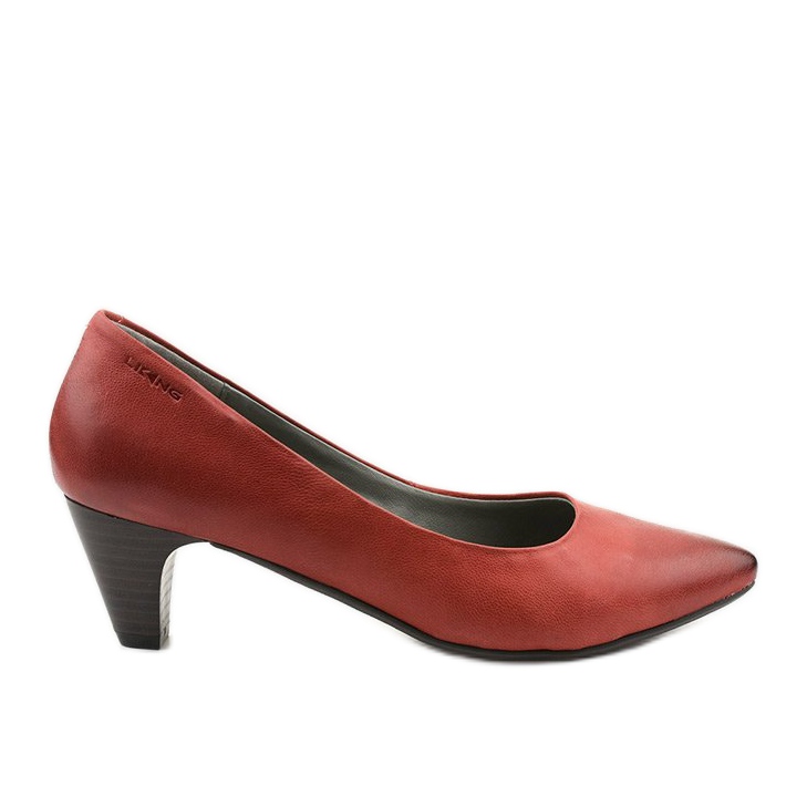 Ladies' raspberry pumps on the Ynisol post red