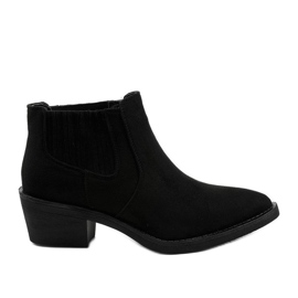 Black Liking suede slip-on boots