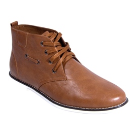 High Lace-Up Shoes TL8900 Camel brown
