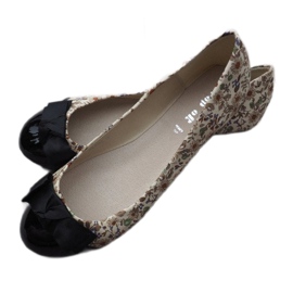 Ballerinas With Bow 6148 colored white