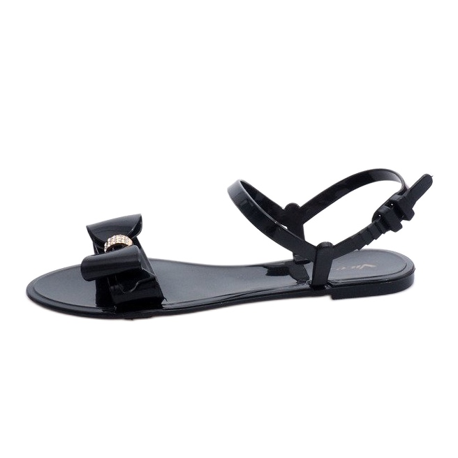 PT7-1 Black Rubber Sandals