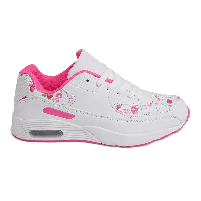 Flowers XT-18 White Sneakers pink
