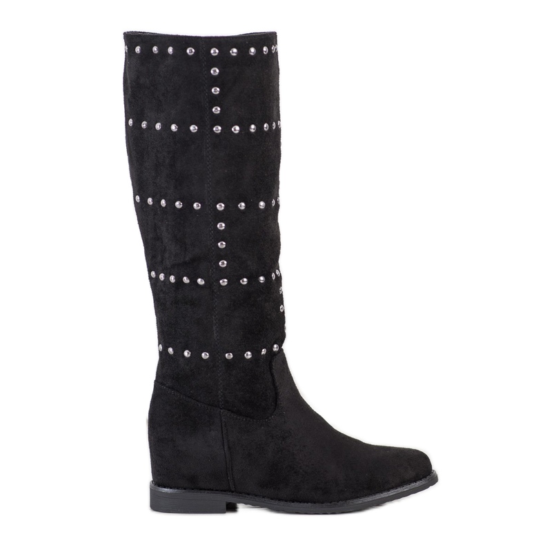Seastar Wedge Slip-On Boots black