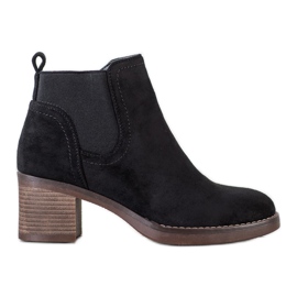 Seastar Suede high-heeled boots black