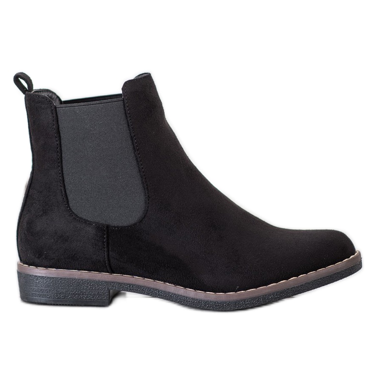 SHELOVET Black Chelsea Boots