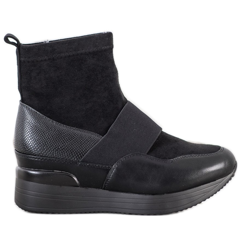 SHELOVET Fashion slip-on boots black
