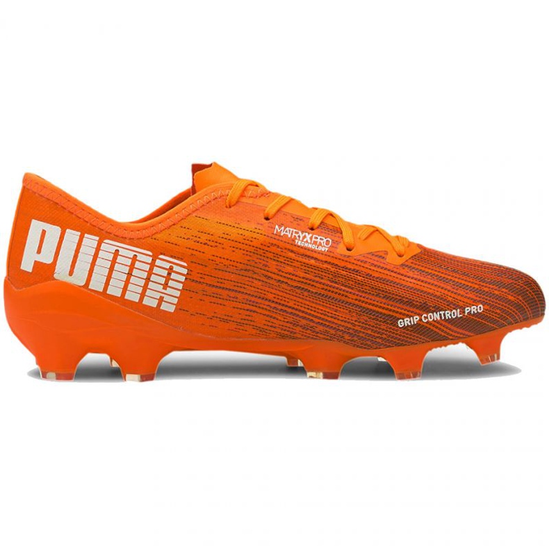 Football boots Puma Ultra 2.1 Fg Ag M 106080 01 multicolored oranges and reds