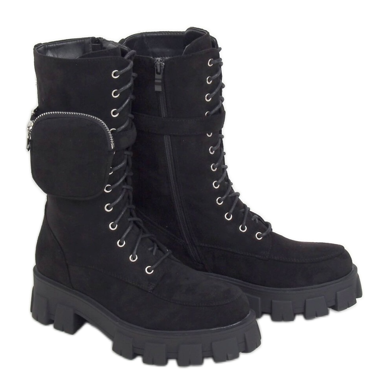Black boots with a purse NC1111 Black