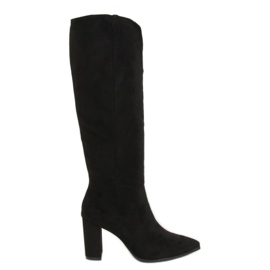 Classic boots with a cut-out black RB89P Black Classic boots with a cut-out black RB89P Black