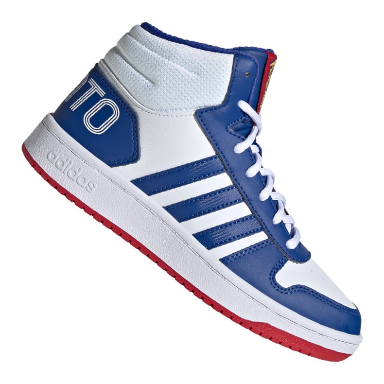 Adidas Hoops Mid 2.0 Jr FW3167 shoes white blue