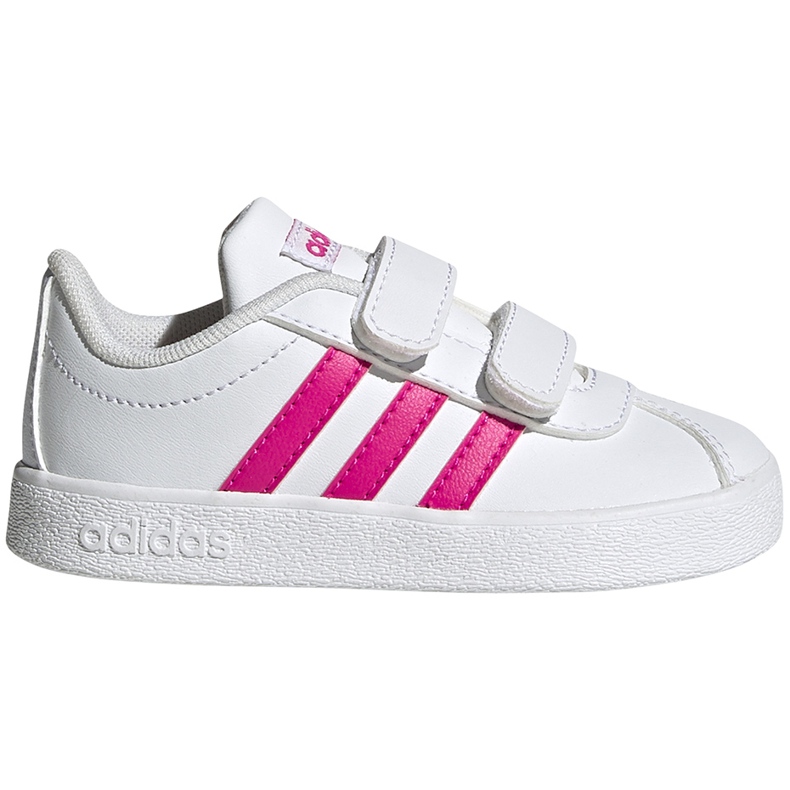 Shoes for children adidas Vl Court 2.0 Cmf white and pink EG3890 Shoes for children adidas Vl Court 2.0 Cmf white and pink EG3890