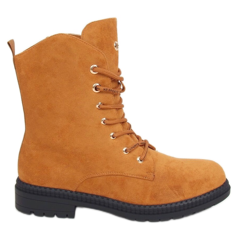 Laced workers camel J320 Camel brown