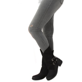 Black military boots ST-33P Black