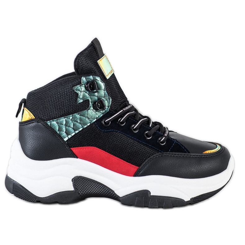 SHELOVET Colorful Sneakers black multicolored