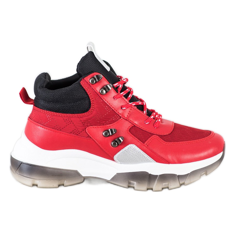 SHELOVET Fashion Red Sneakers black