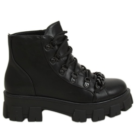 Black high-soled boots NC1106 Black