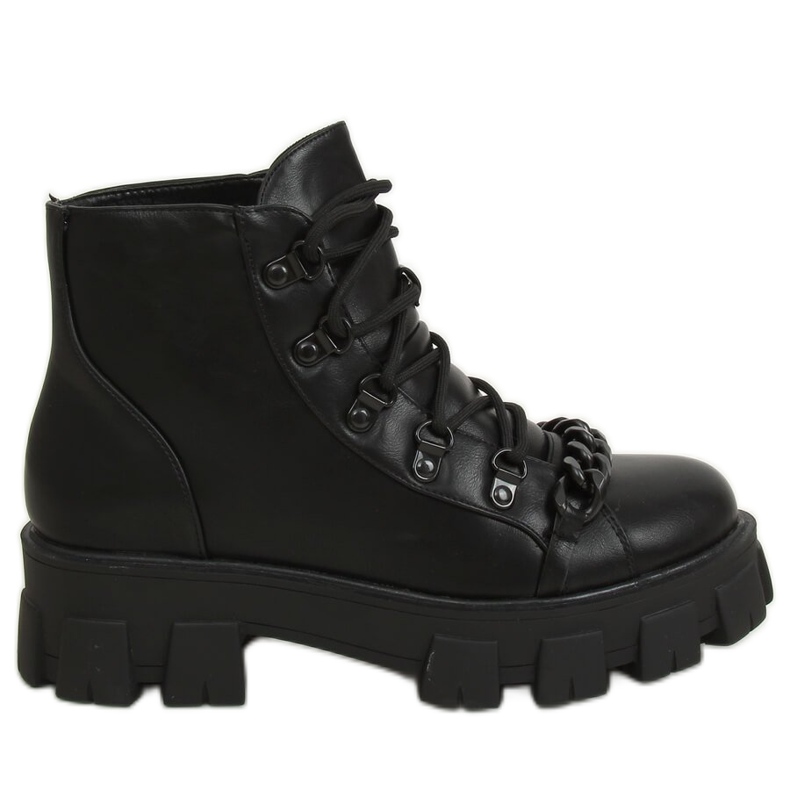 Black high-soled boots NC1106 Black