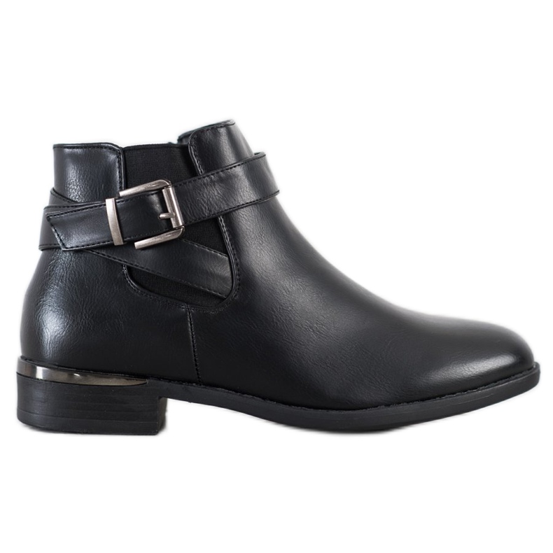 Anesia Paris Classic Boots With Buckle black