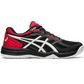 Asics Upcourt 4 black-red 1071A053 002 men's volleyball shoes multicolored