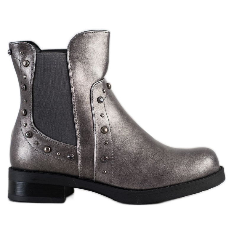Bestelle Slip-on boots with jets brown silver