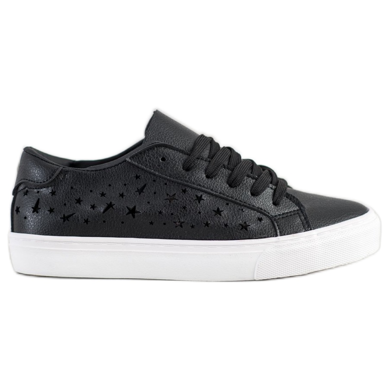 J. Star Low Sneakers With Stars black J. Star Low Sneakers With Stars black