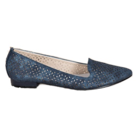 Goodin Ballerinas With Holo Effect navy blue blue
