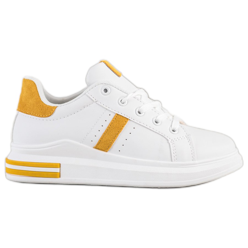 Sweet Shoes White Sneakers yellow