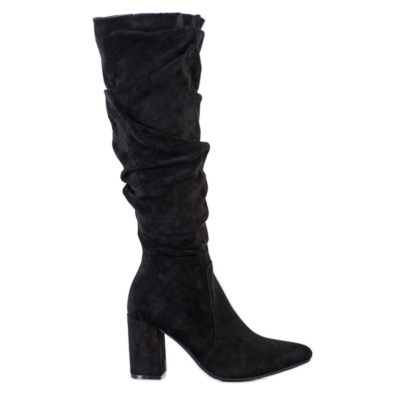 Bestelle Stylish suede boots black