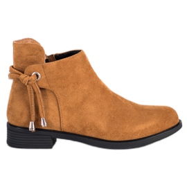 SHELOVET Camel boots brown