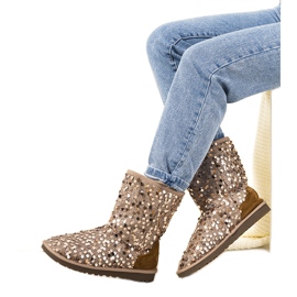 Beige insulated boots emu Stouteyes brown Beige insulated boots emu Stouteyes brown