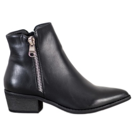 Queentina Comfortable Boots In Spitz black
