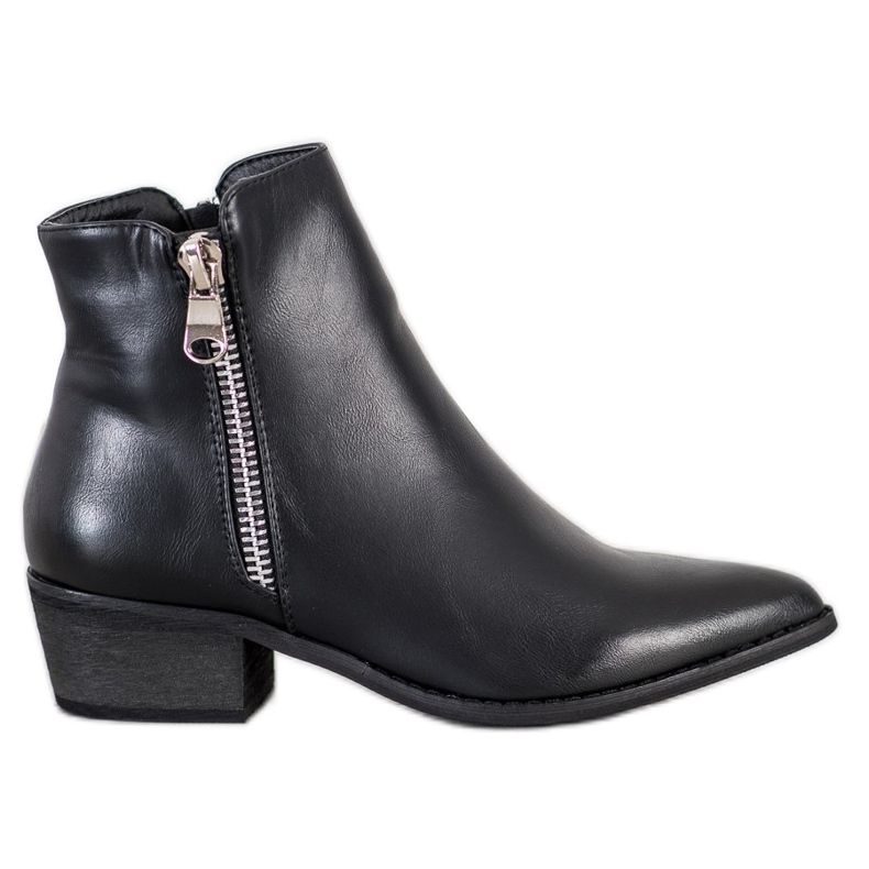 Queentina Comfortable Boots In Spitz black