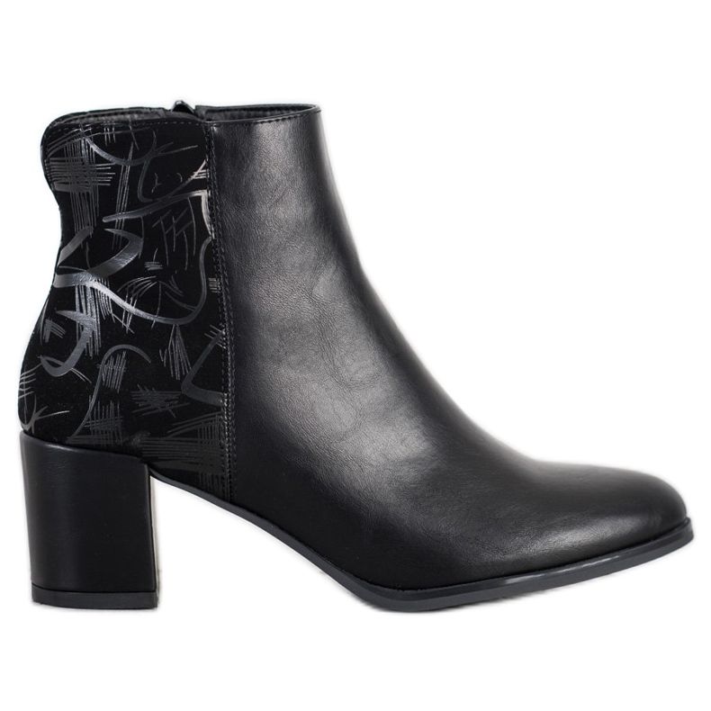Sergio Leone Warm boots with a pattern black