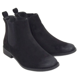 Black Chelsea boots for women 8310 Black
