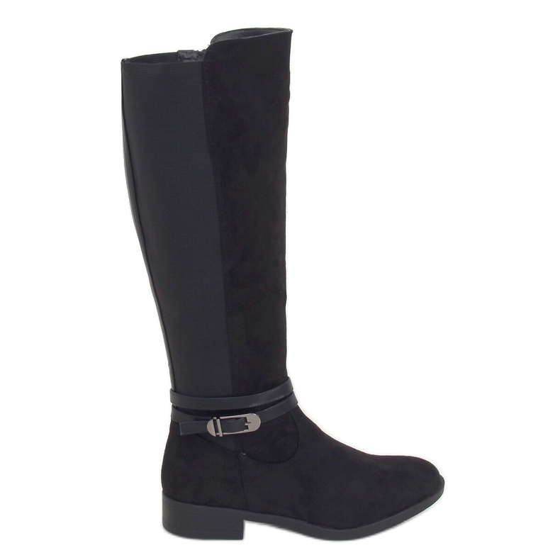 Black women's riding boots BJ1539-KB Black