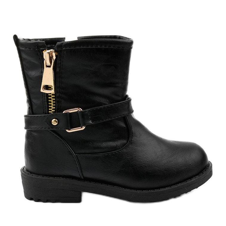 Children's black boots for girls from Jynriane