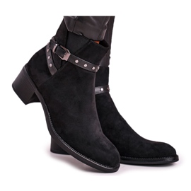 Women's Boots Sergio Leone Suede Black BT615 Women's Boots Sergio Leone Suede Black BT615